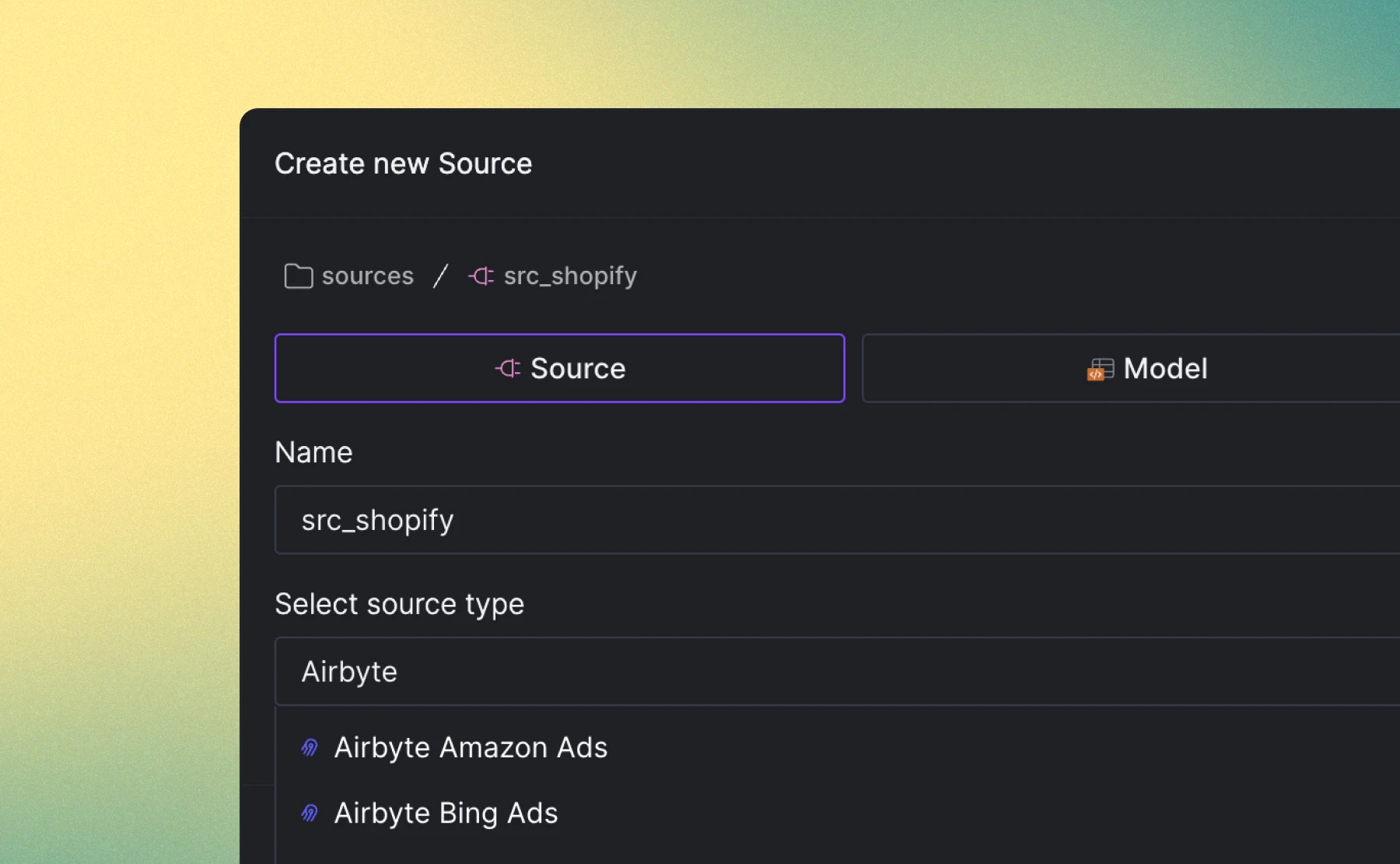 New Airbyte sources