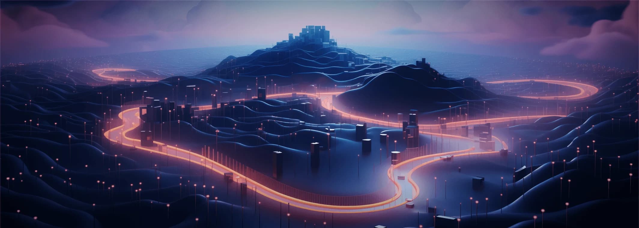 Futuristic landscape