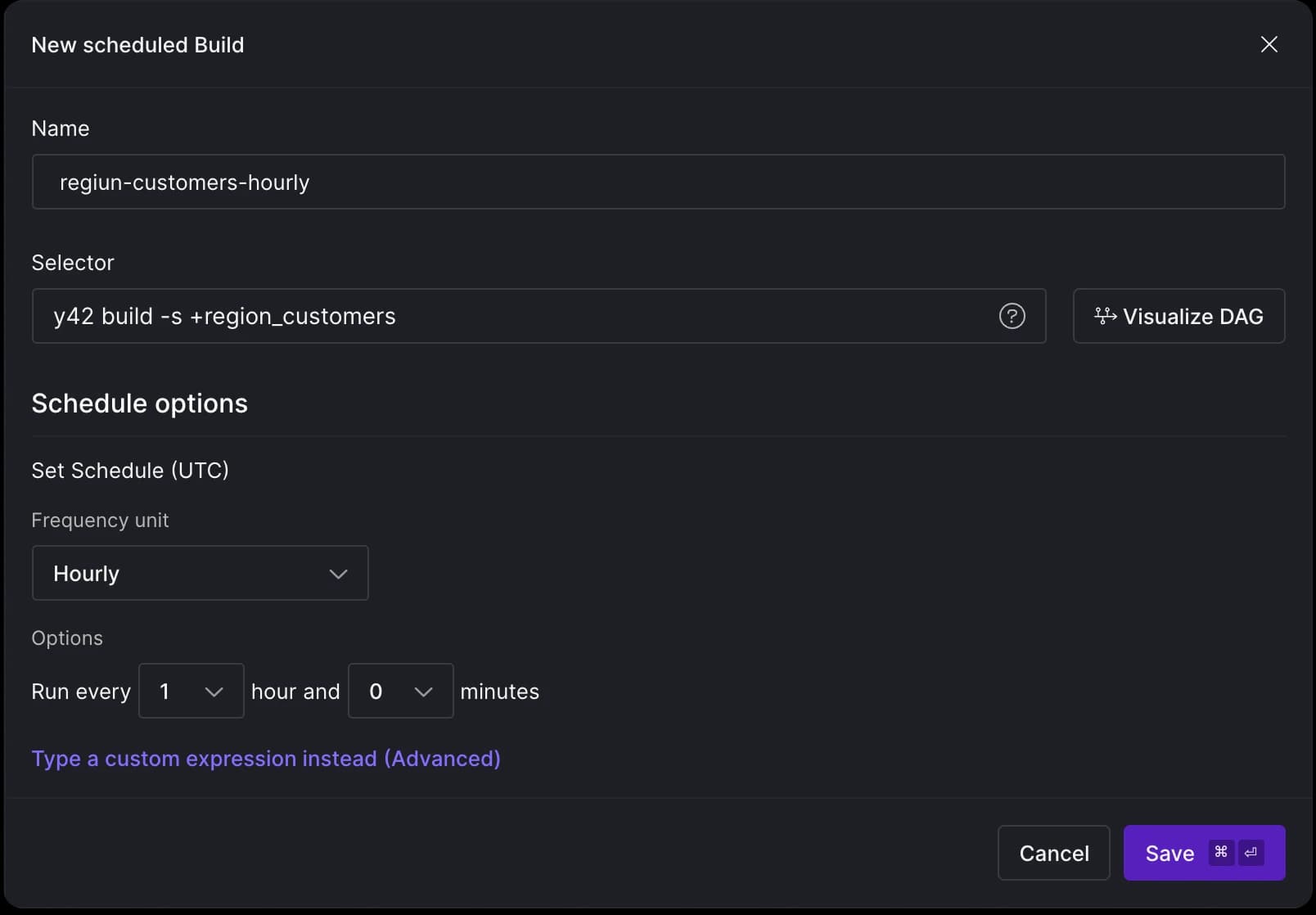Setting up scheduled builds.