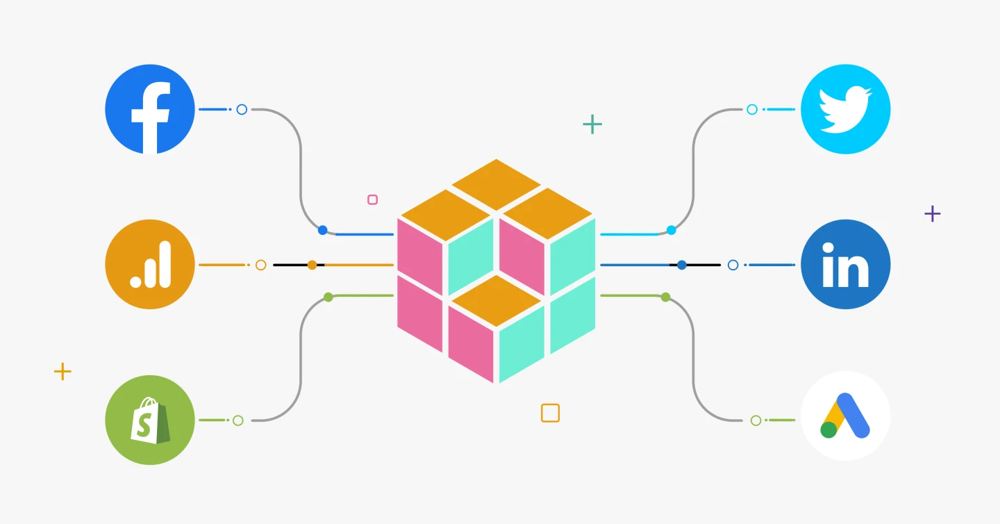 The data warehouse connecting sources to downstream apps.