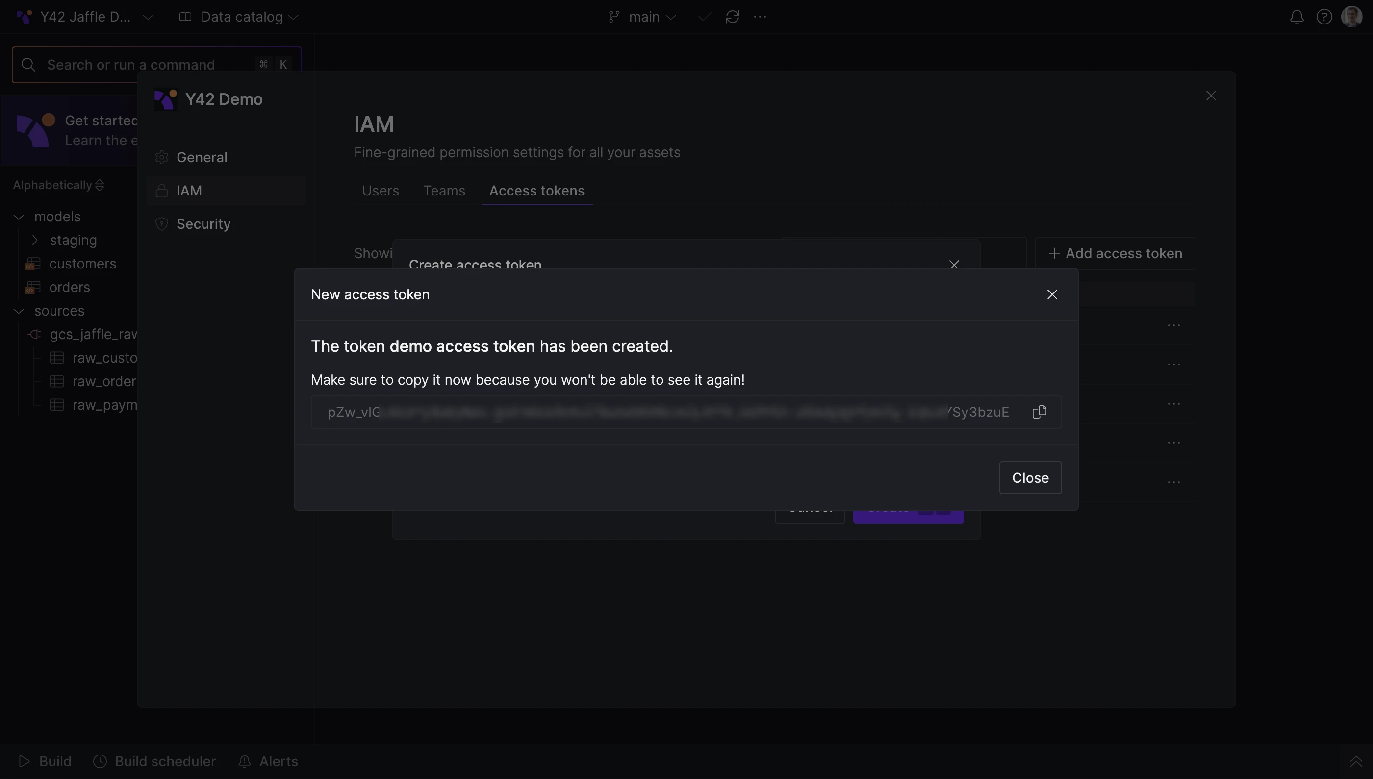 Show API secret key