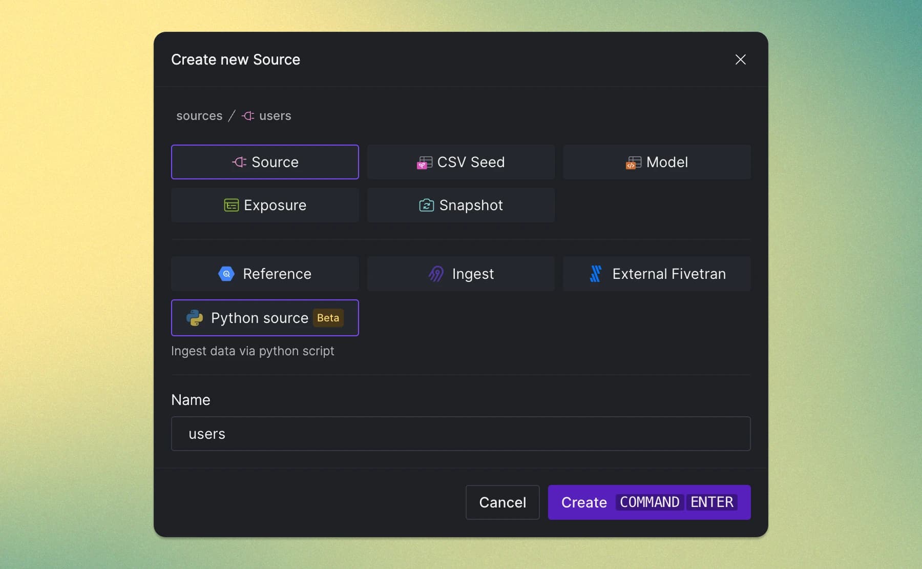 Y42 allows for a variey of sources to integrate data from.